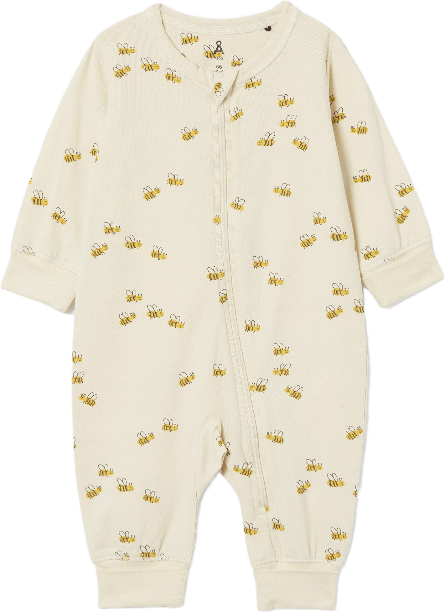 Pyjamas med dragkedja FOX, från Åhléns, i färgen Turtledove.