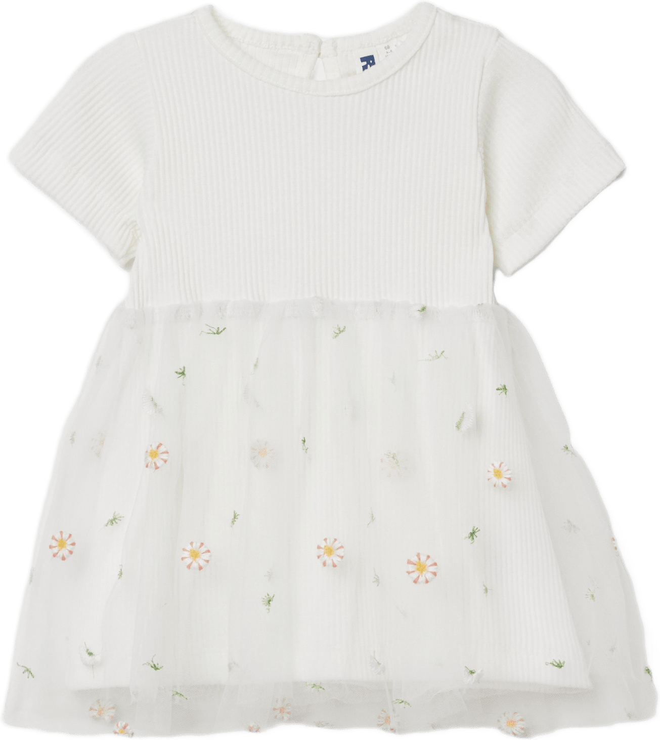 Tyllklänning för baby DAISY, från RIKIKI, i färgen White.