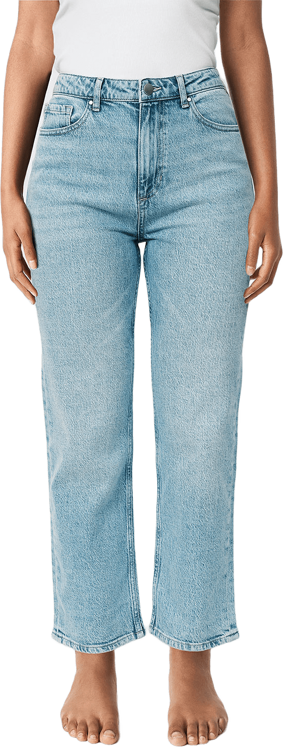 Croppade jeans JADE, från Carin Wester, i färgen Vintage Wash.