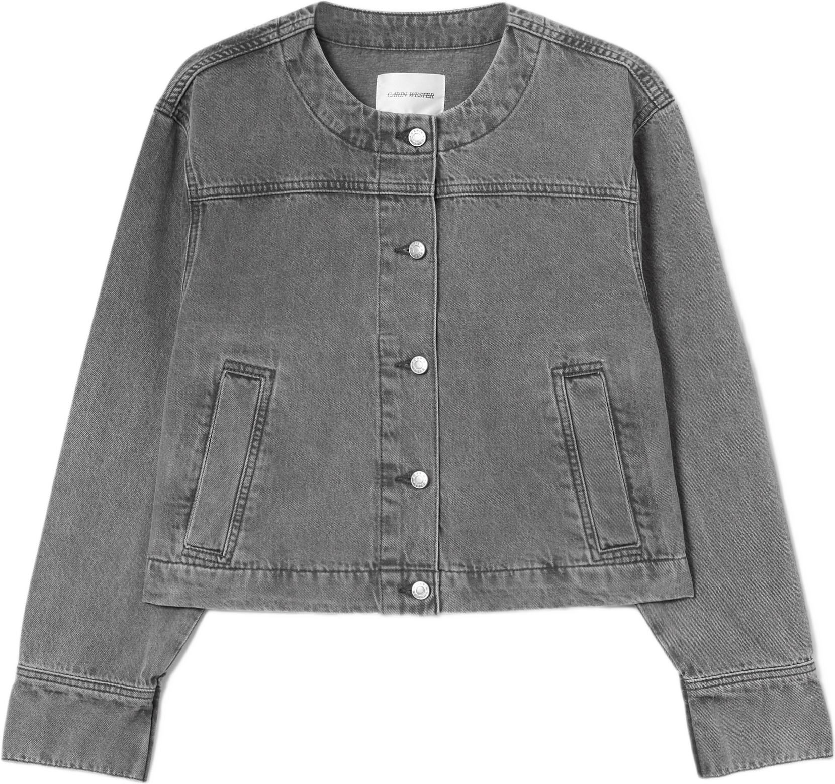 Jeansjacka SAM, från Carin Wester, i färgen Grey Wash.