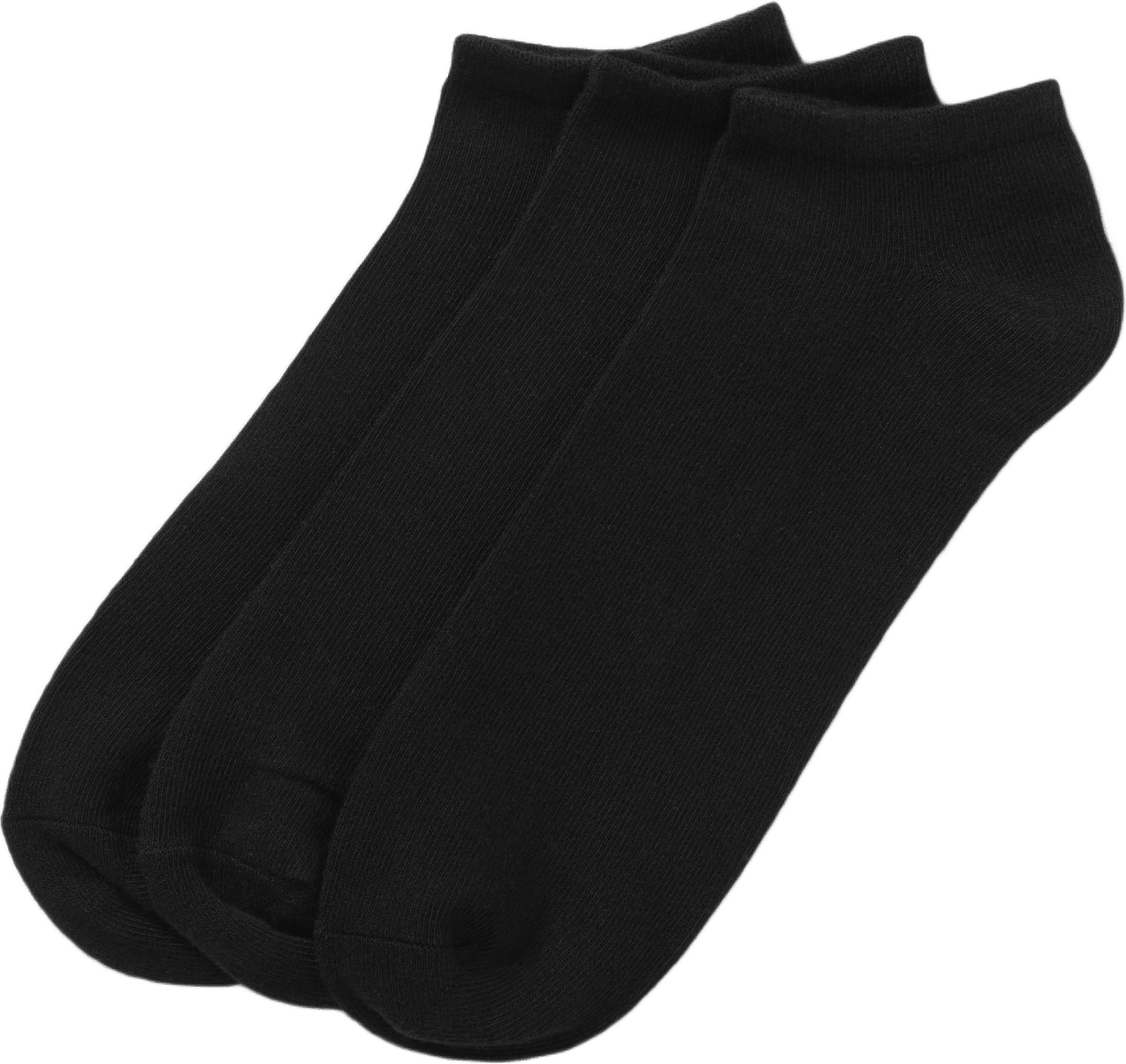 Ankelsockor i bambu, 3-pack, från Å MAN, i färgen Black.