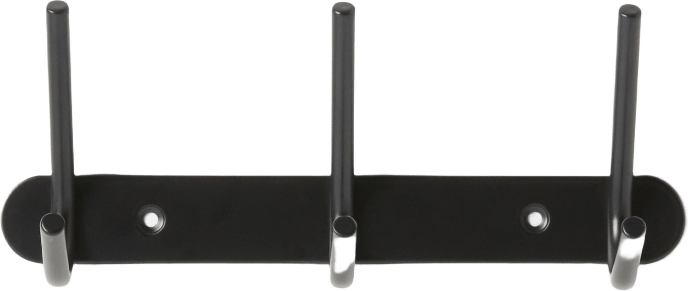 Kroklist BEN 3 krokar, från Åhléns Home, i färgen Black.