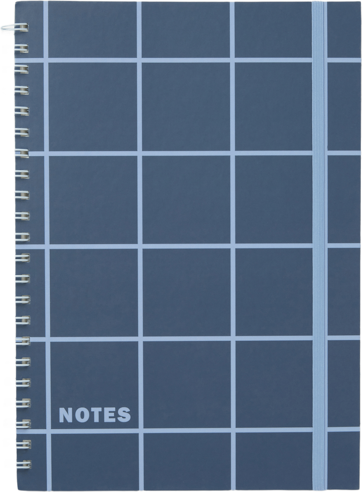 Linjerad anteckningsbok KIT CHECK A4, från Åhléns Home, i färgen Blue/Light Blue.