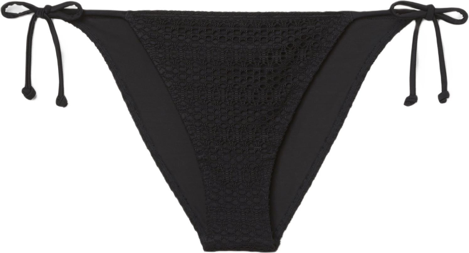 Virkad bikinitrosa med knytband DAISY, från Avelie Lingerie, i färgen Black.