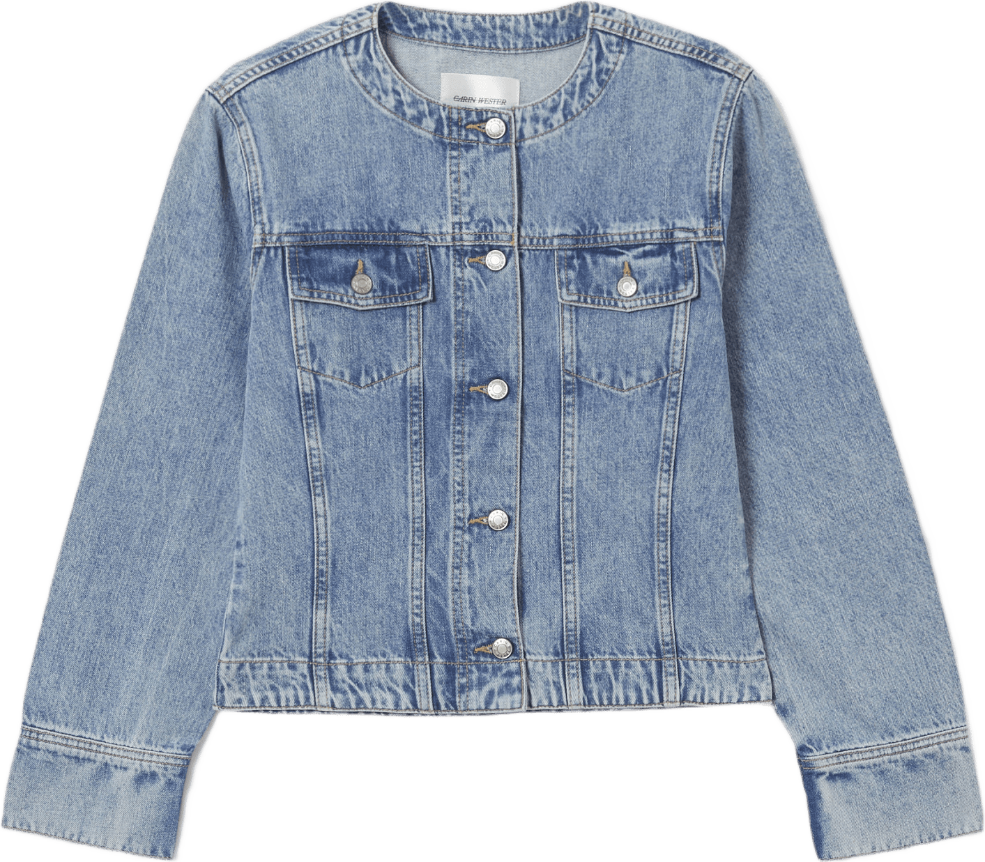 Jeansjacka SEDRA, från Carin Wester, i färgen Mid Blue Denim.