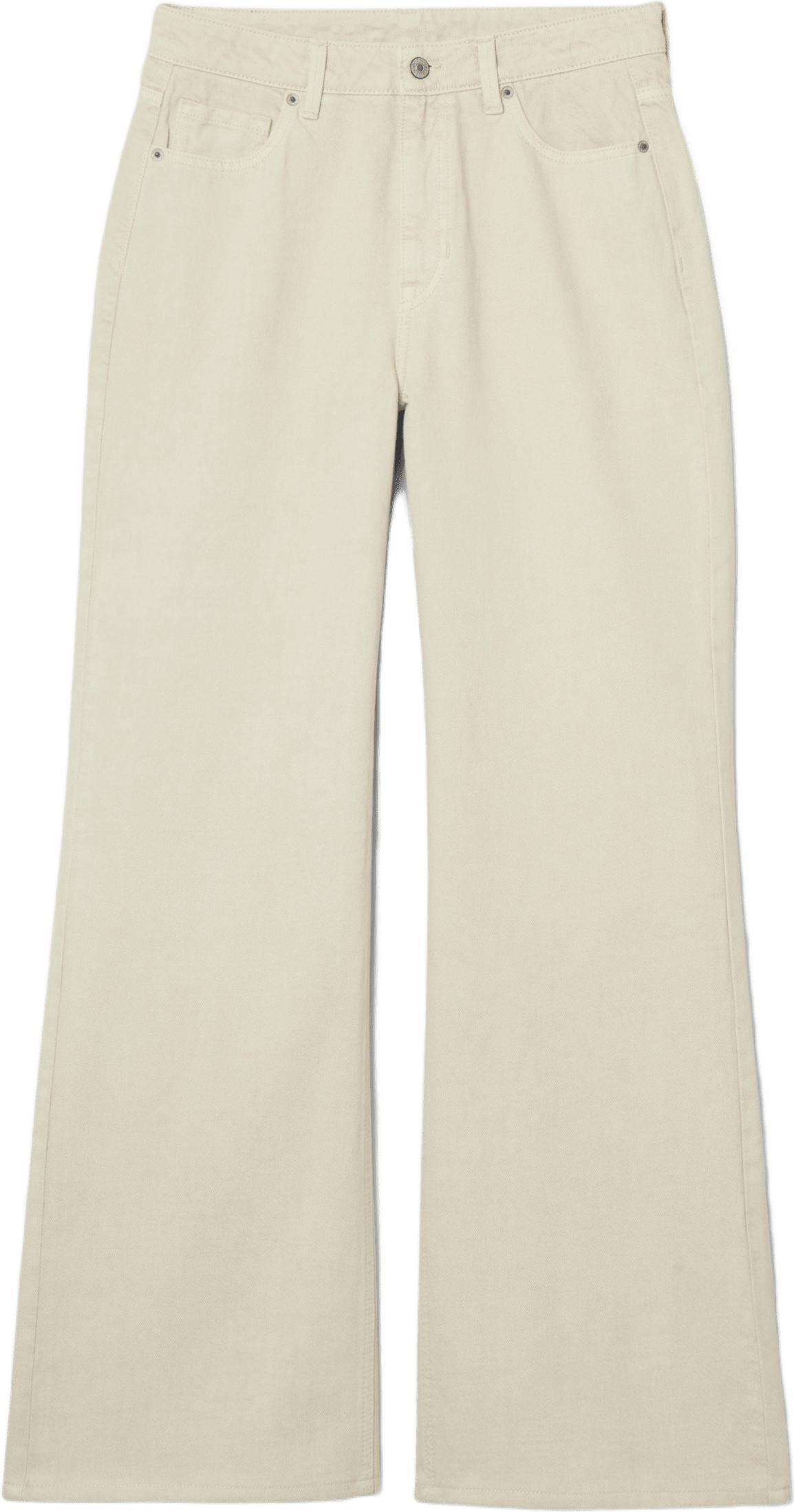 Raka jeans med lös passform CALLIE, från Carin Wester, i färgen Seedpearl.