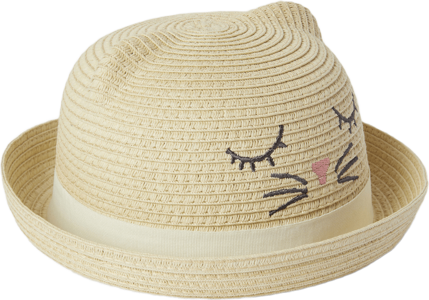 Stråhatt katt RODNA, från RIKIKI, i färgen Beige.