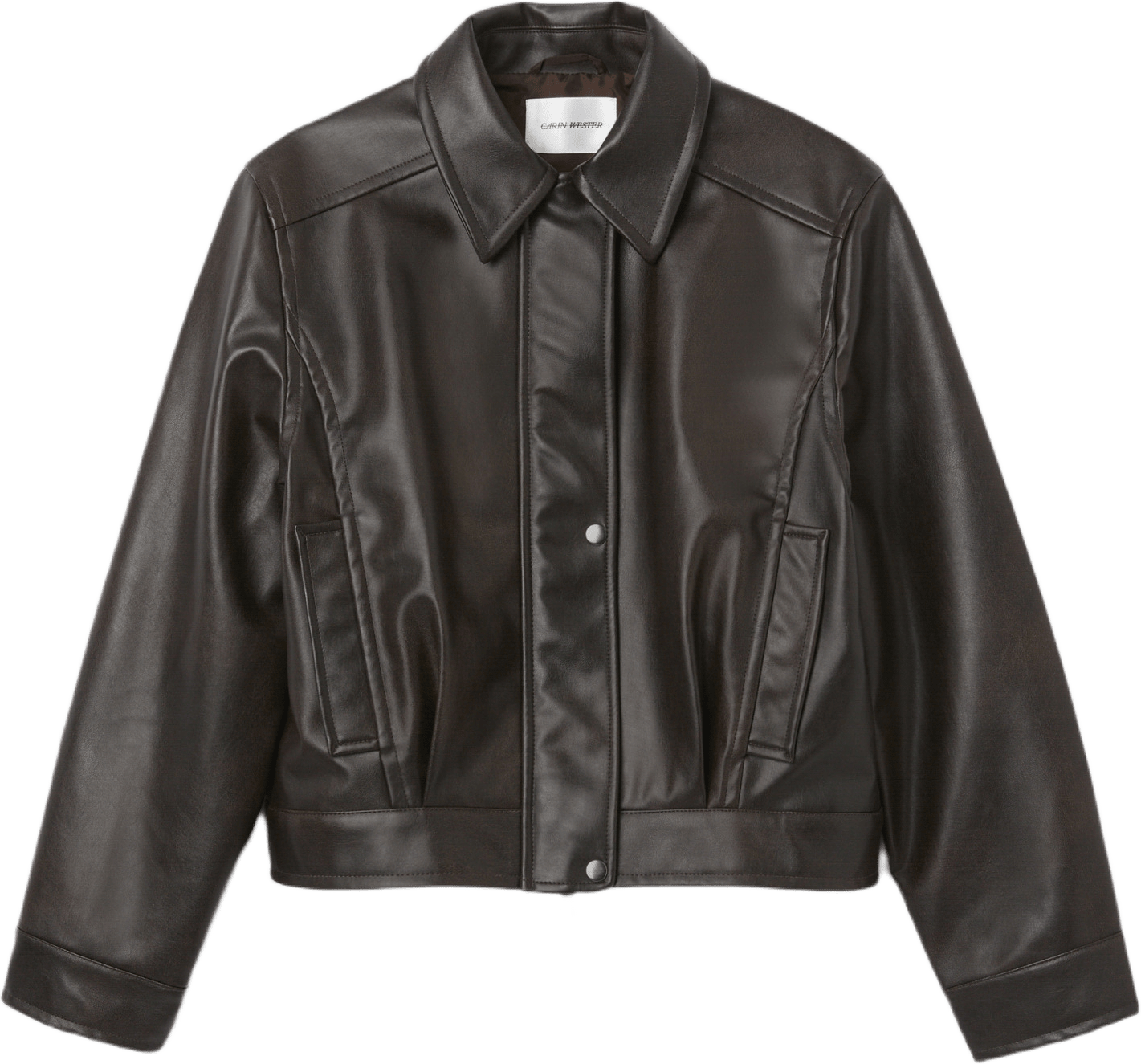 PU-jacka RUBY, från Carin Wester, i färgen Dark Brown.