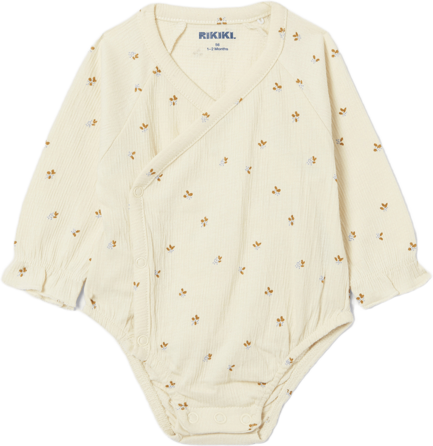 Krinklad body FRANCIS, från RIKIKI, i färgen Leaf Ditsy.