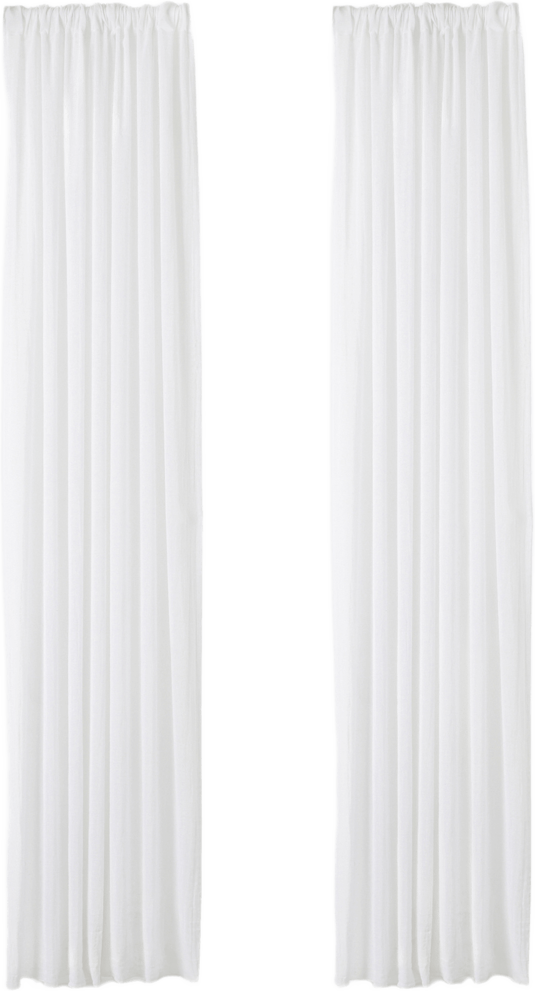 Gardin i linnemix MAJA 130x250 cm, 2-pack