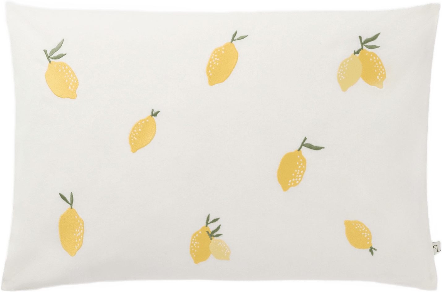 Kuddfodral LEMONS 40x60 cm, från PORTOLINO LIVING, i färgen Off White/Yellow.