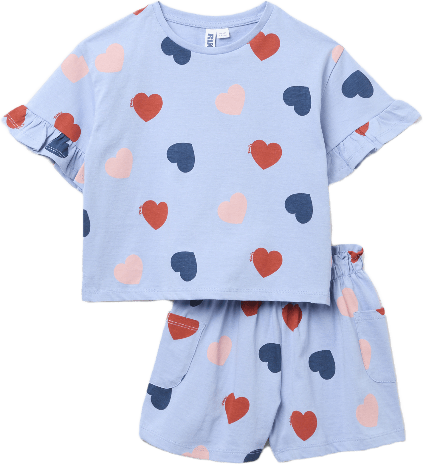 Tvådelat set BIRGITTE, från RIKIKI, i färgen Blue Pattern.