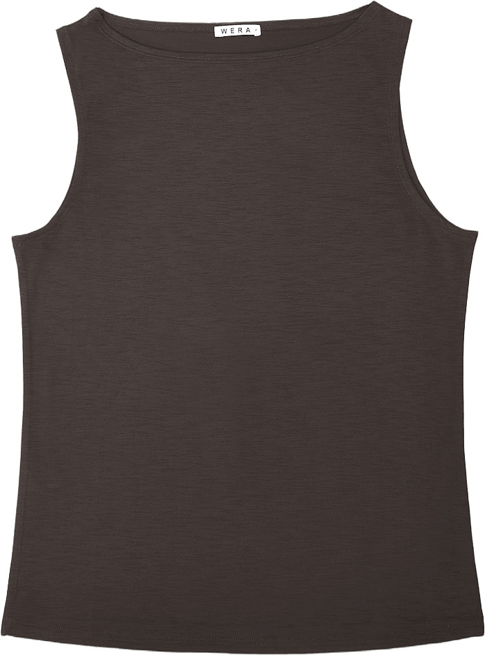 Elastiskt linne ALEXIA, från Wera, i färgen Dark Brown.