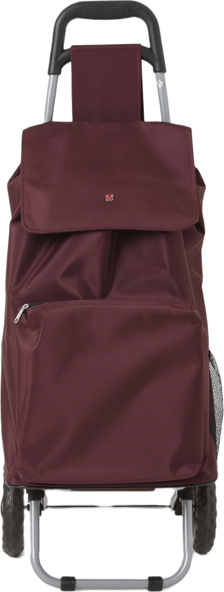 Hopfällbar shoppingvagn med frysfack LYON 45 L, från Monteroc, i färgen Dk Red.