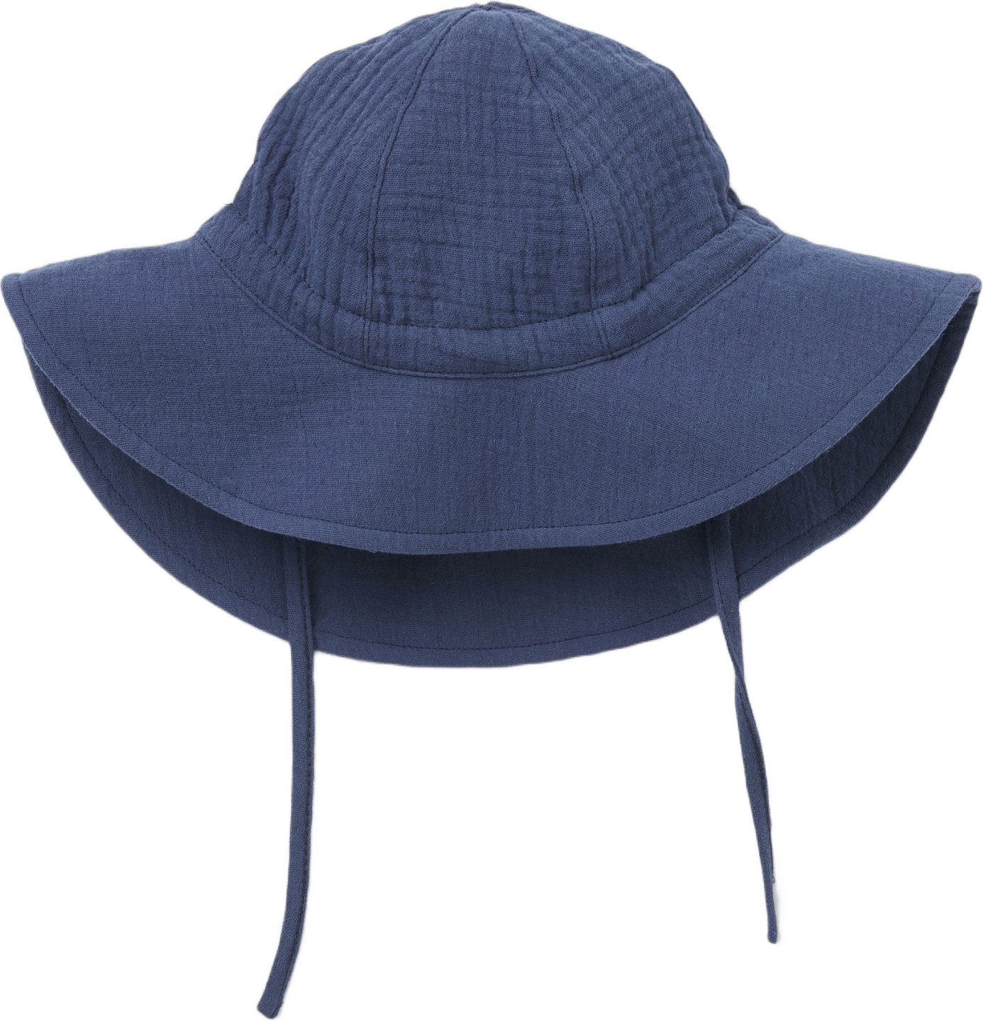 Solhatt i krinklad bomull FRED, från RIKIKI, i färgen Blue.