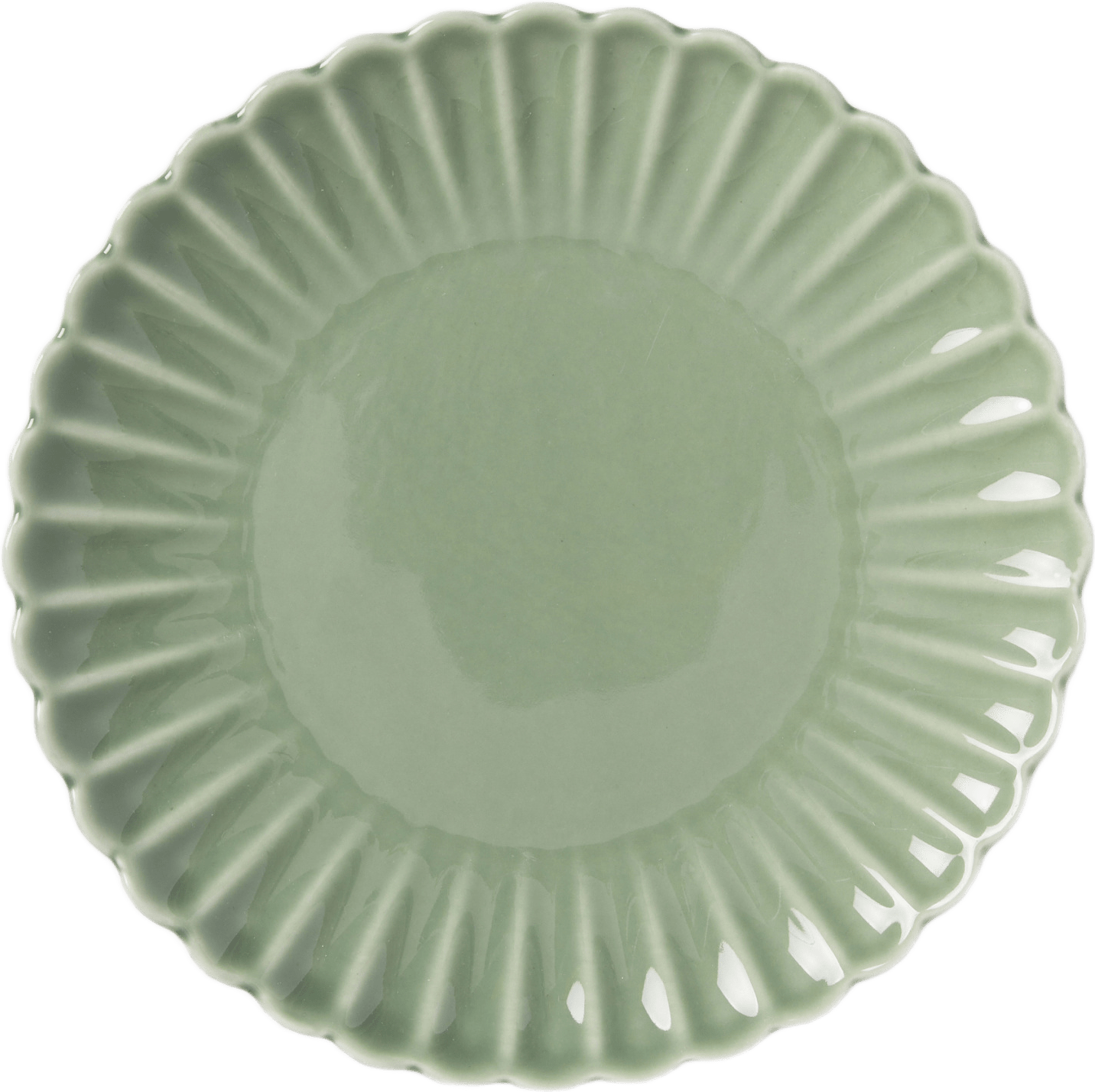 Assiett SIENA 21 cm, från PORTOLINO LIVING, i färgen Green.