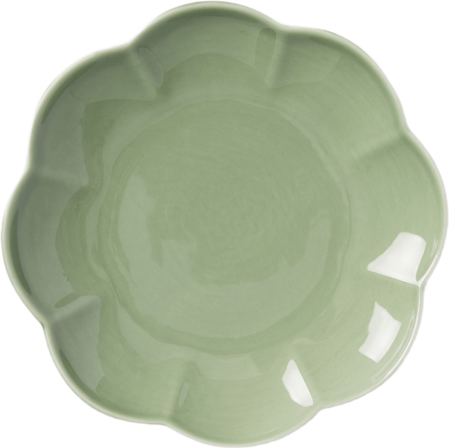 Assiett FLORENCE 21 cm, från PORTOLINO LIVING, i färgen Green.