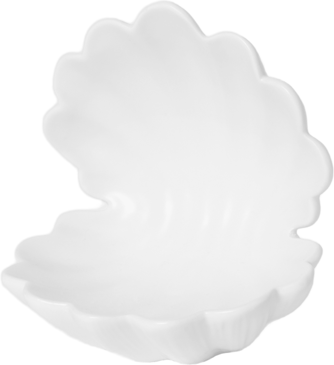 Förvaringsskål SHELL, från PORTOLINO LIVING, i färgen Offwhite.