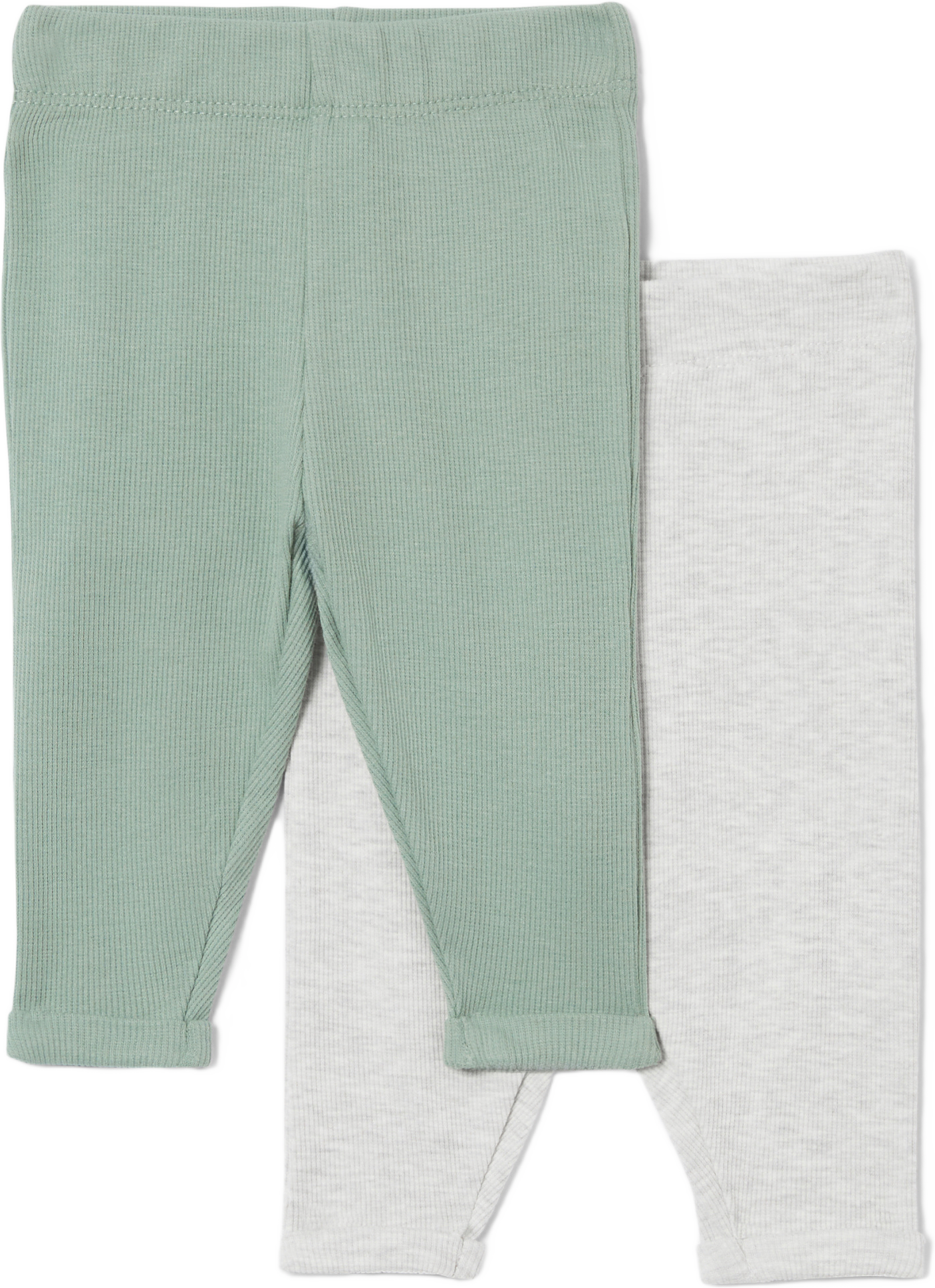 Ribbade leggings DIDI, 2-pack, från RIKIKI, i färgen Green.