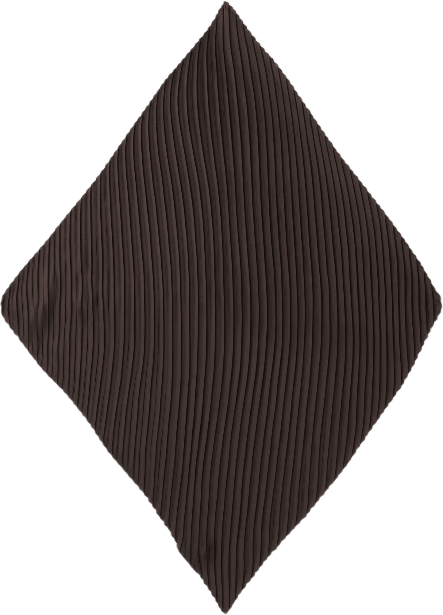 Plisserad scarf MINDY, från Wera, i färgen Dark Brown.