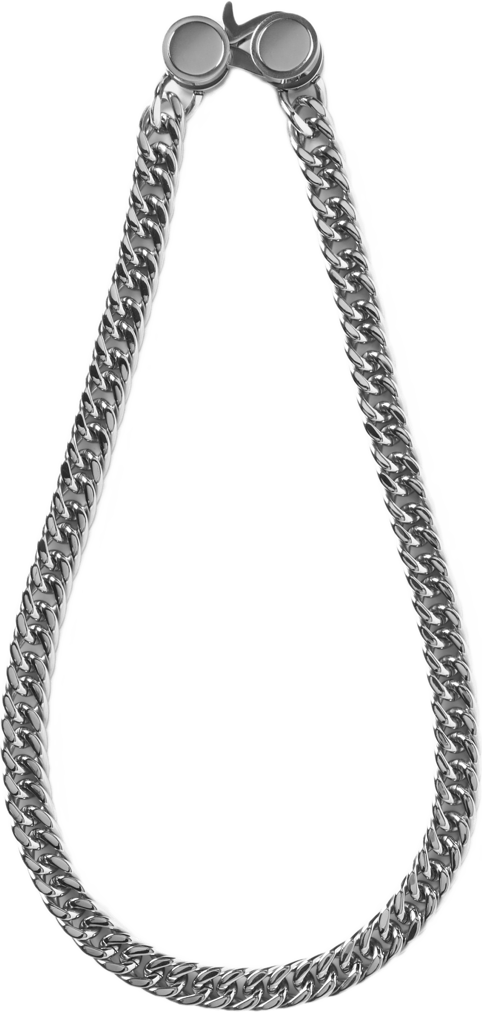 Halsband i stål ADAM, från NORVIE, i färgen Steel.