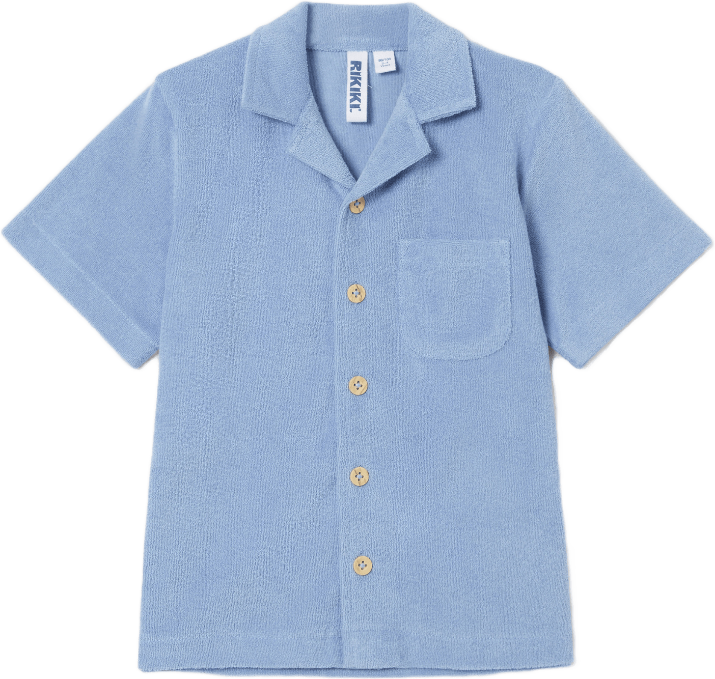 Kortärmad skjorta i frotté MALLIS, från RIKIKI, i färgen Light Blue.