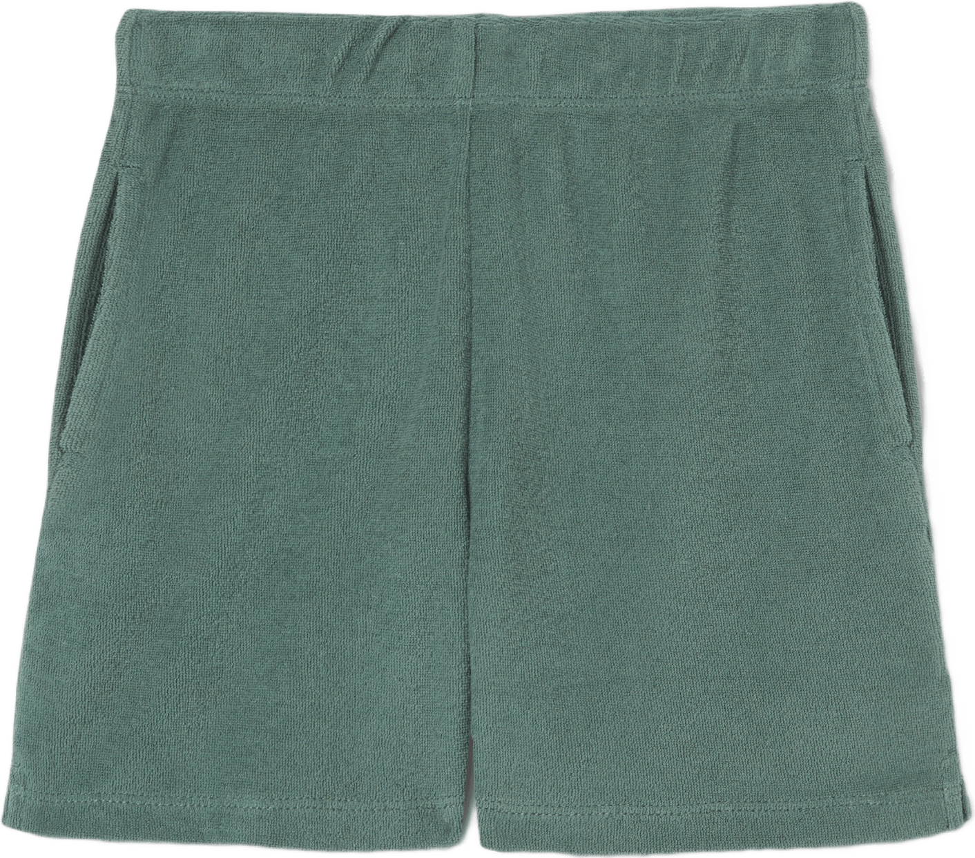 Shorts i frotté HANNES, från RIKIKI, i färgen Dark Green.