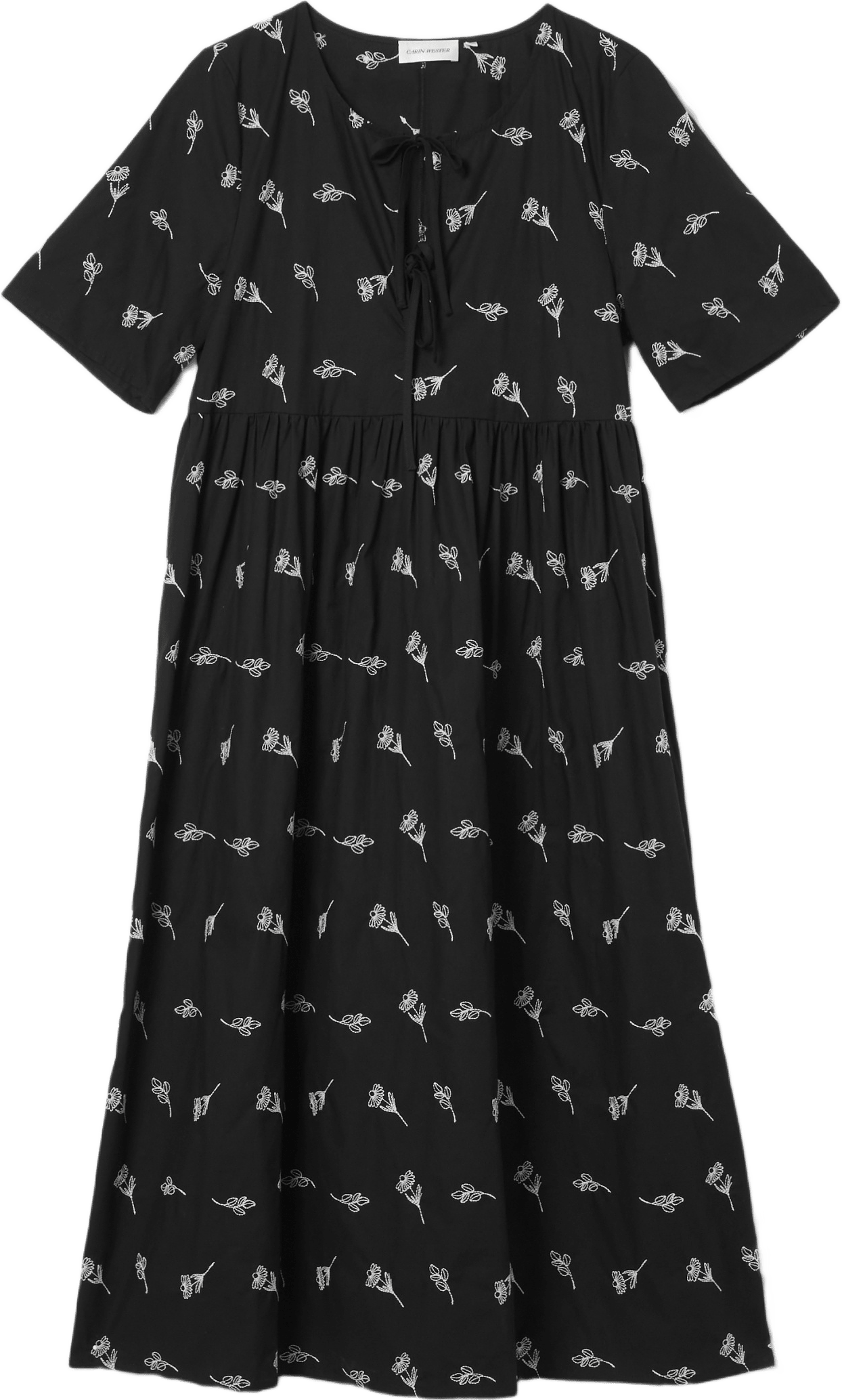 Klänning med broderi MIA, från Carin Wester, i färgen Black Flower.
