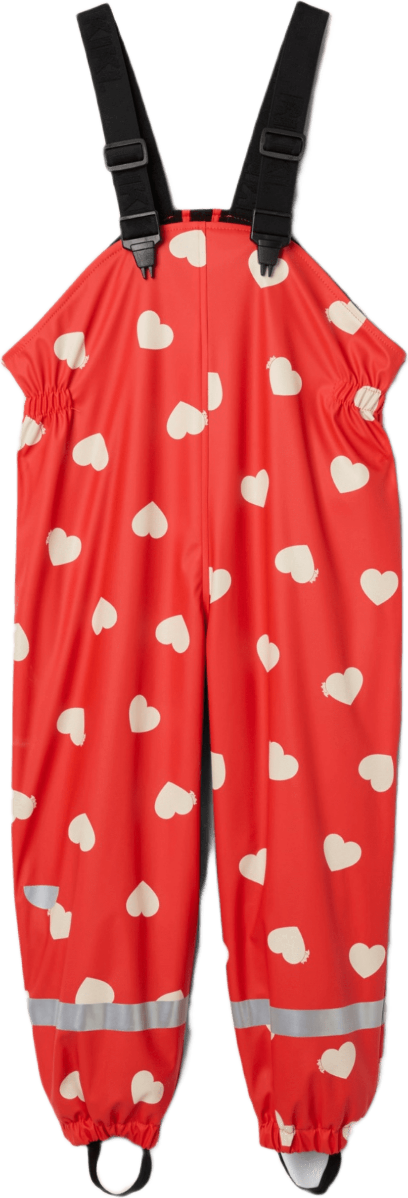 Fleecefodrade regnbyxor SOUTH, från RIKIKI, i färgen Red.