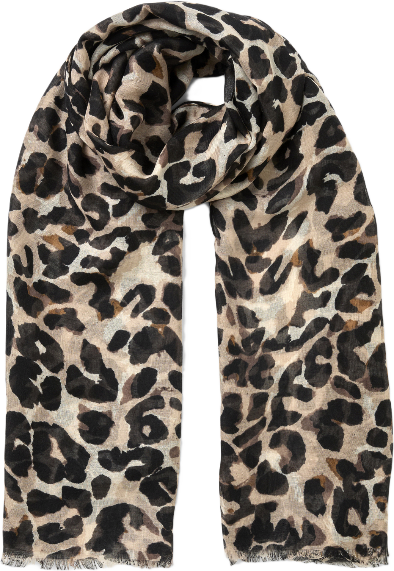Mönstrad scarf LOLLY, från Å WOMAN, i färgen Leopard.