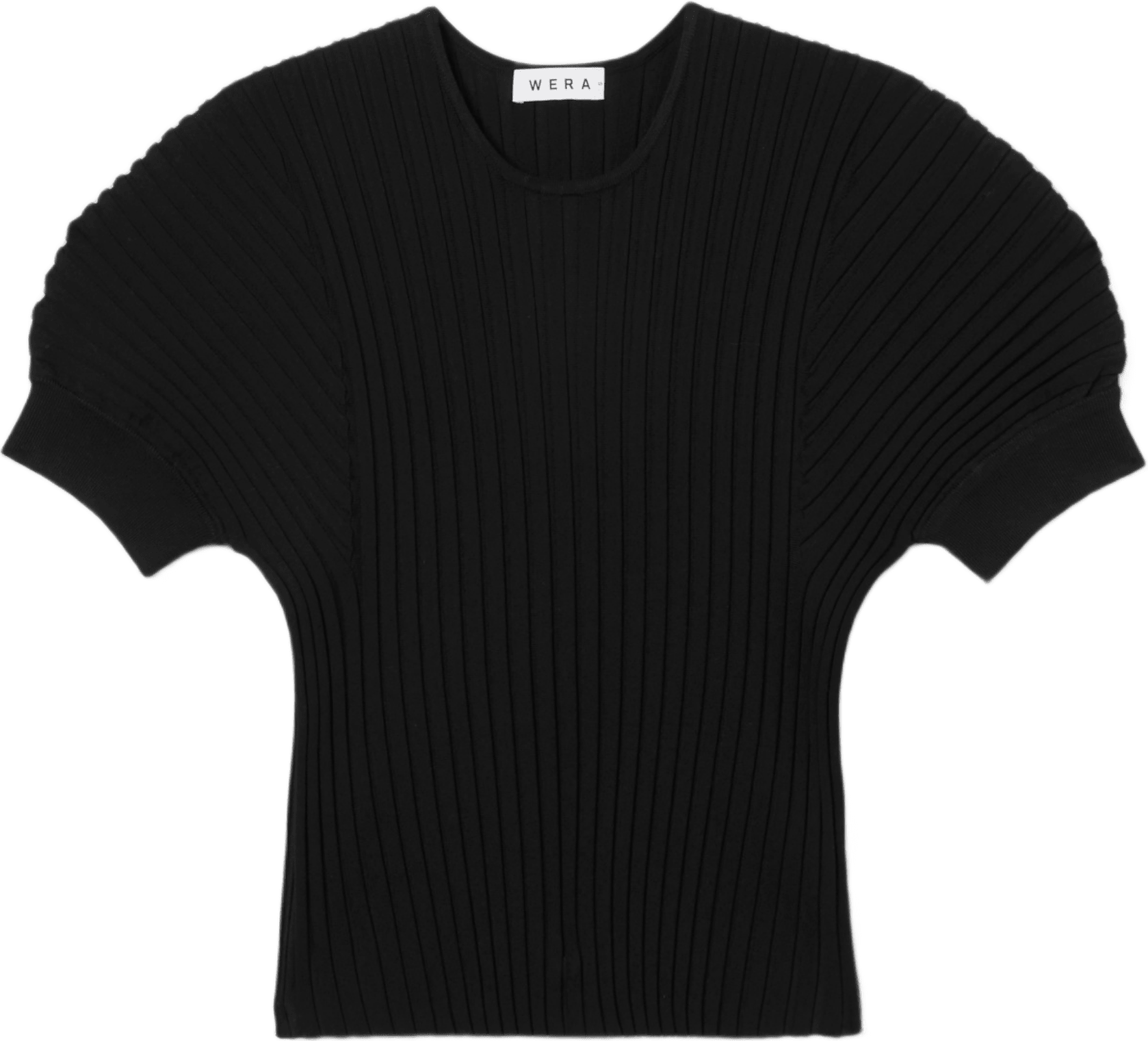 Ribbad jumper MARIJA, från Wera, i färgen Black.