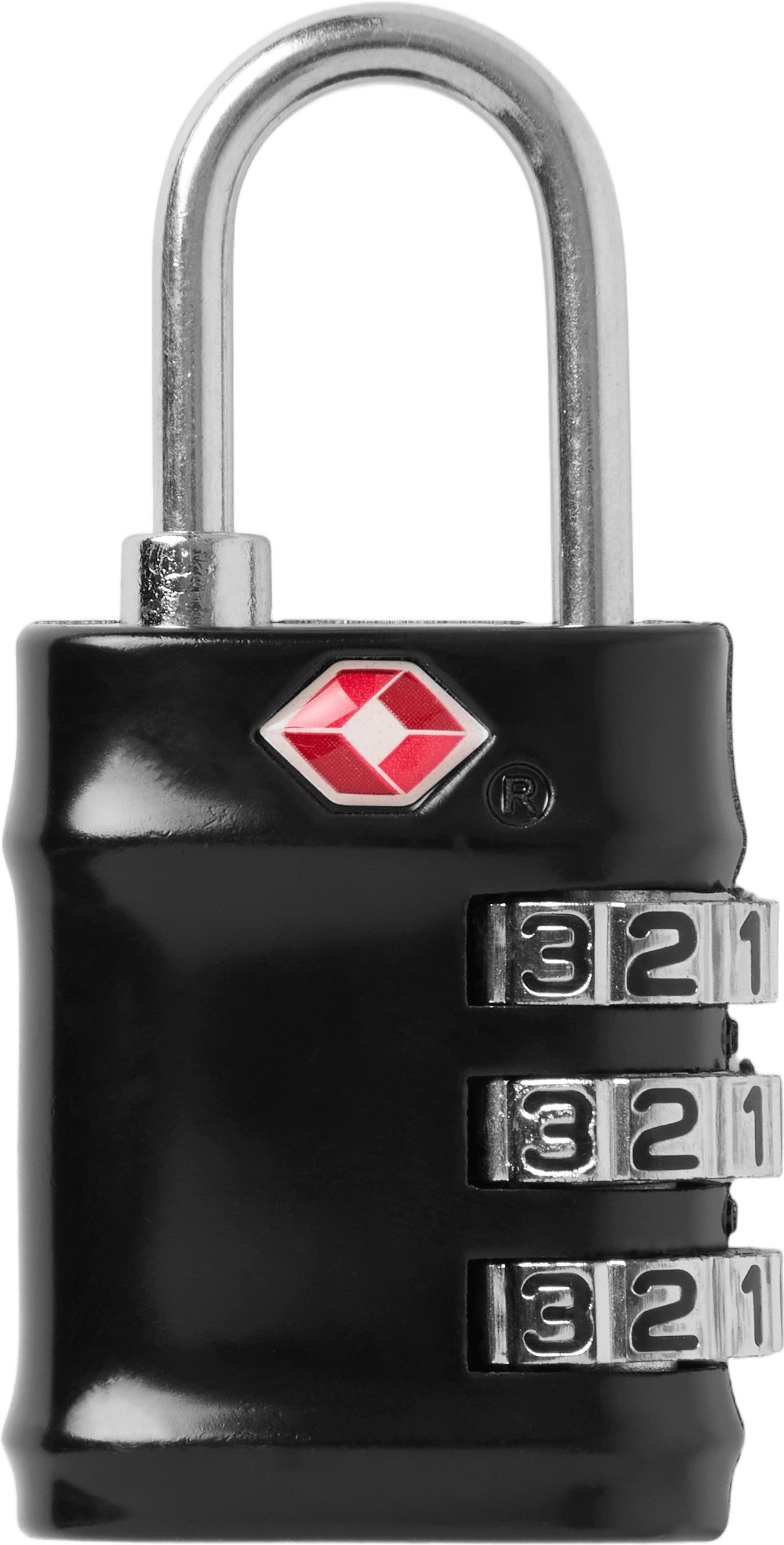 TSA-godkänt kombinationslås 3 siffror, från Monteroc, i färgen Black.