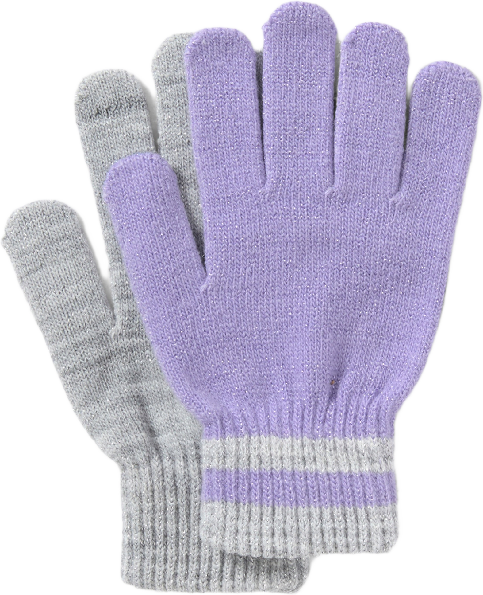 Glittriga fingervantar SOUTH, 2-pack, från RIKIKI, i färgen Purple.