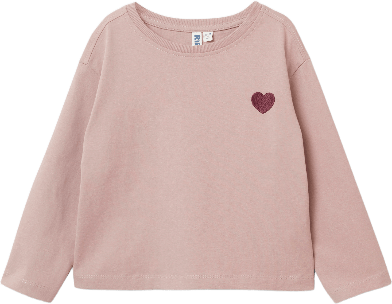 Långärmad topp MIA, från RIKIKI, i färgen Soft Pink.