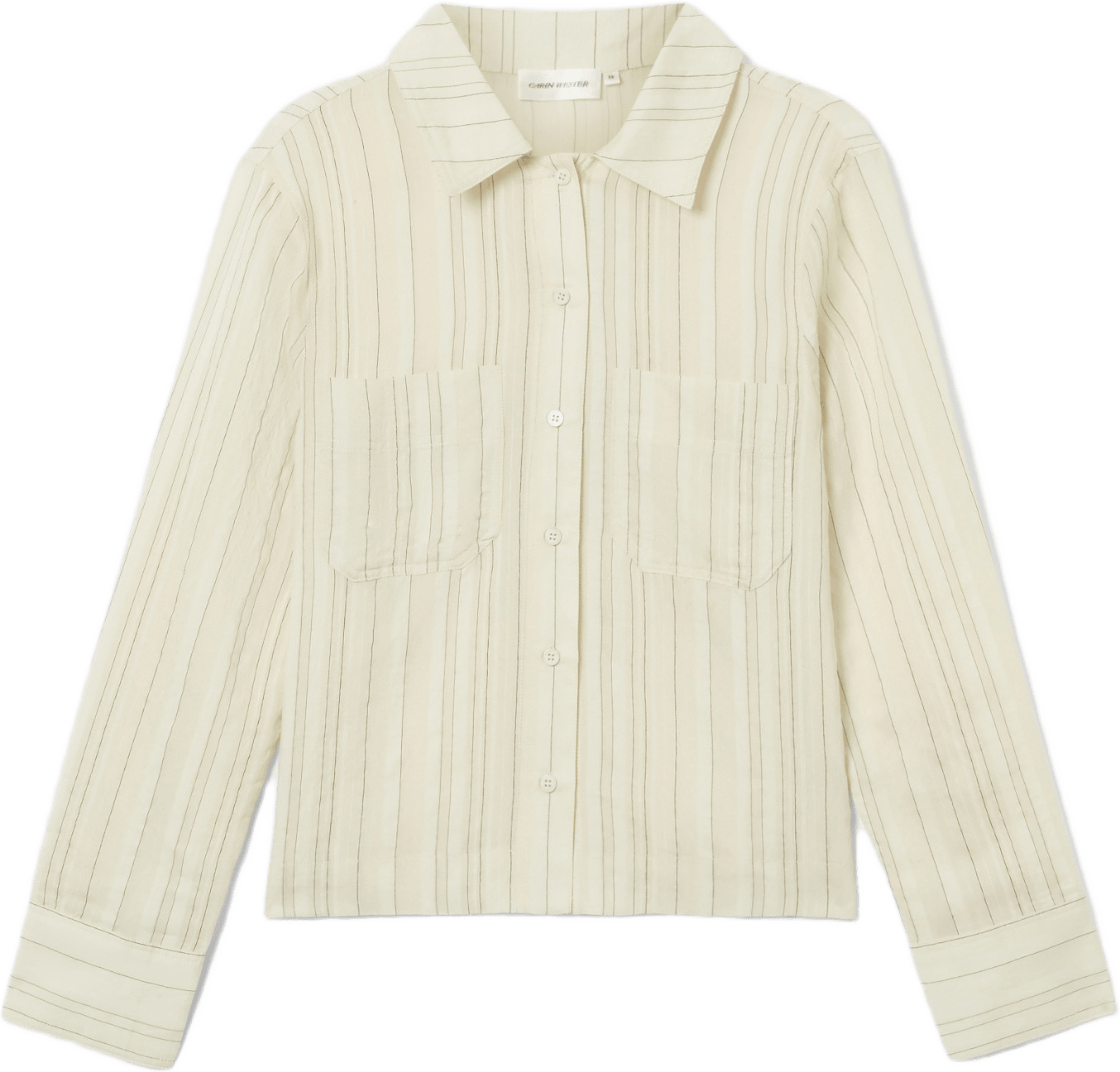 Skjortblus ATENA, från Carin Wester, i färgen Off White Stripe.