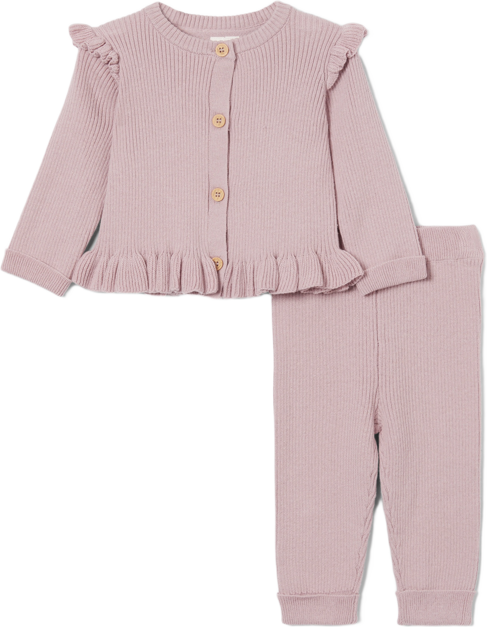 Ribbstickad set OAT
