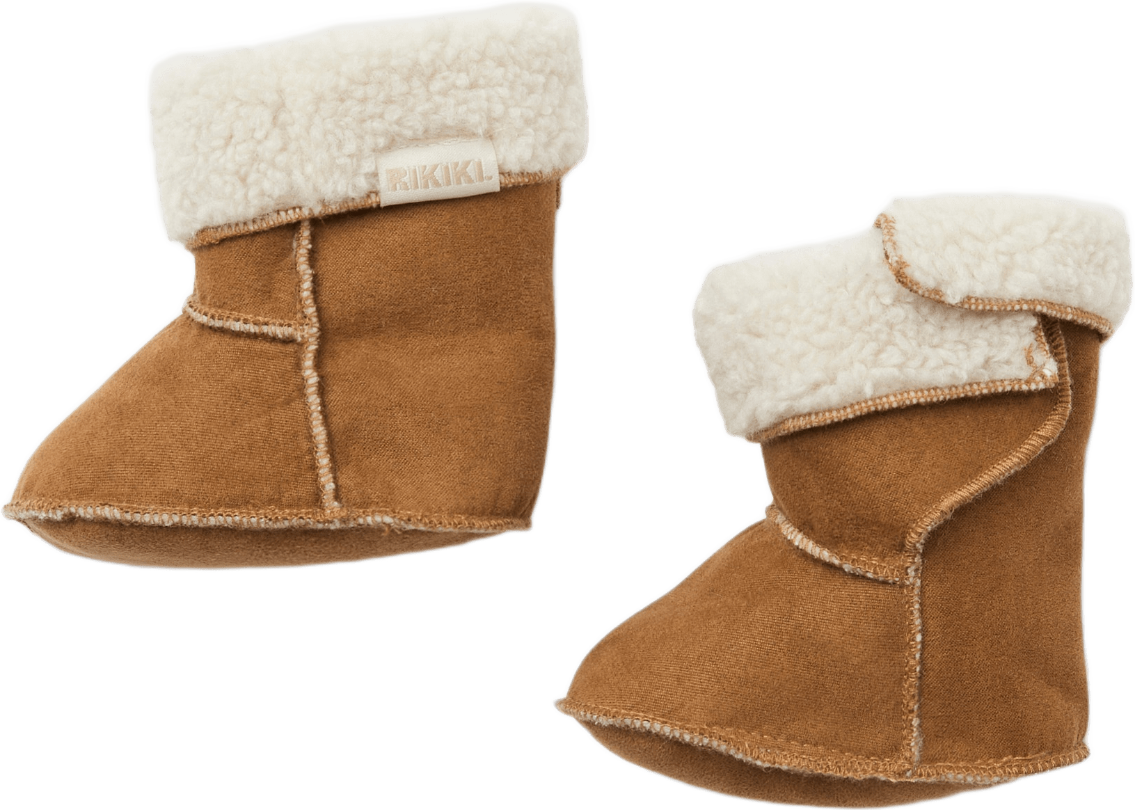 Fodrade tossor ULLI, från RIKIKI, i färgen Brown 2.
