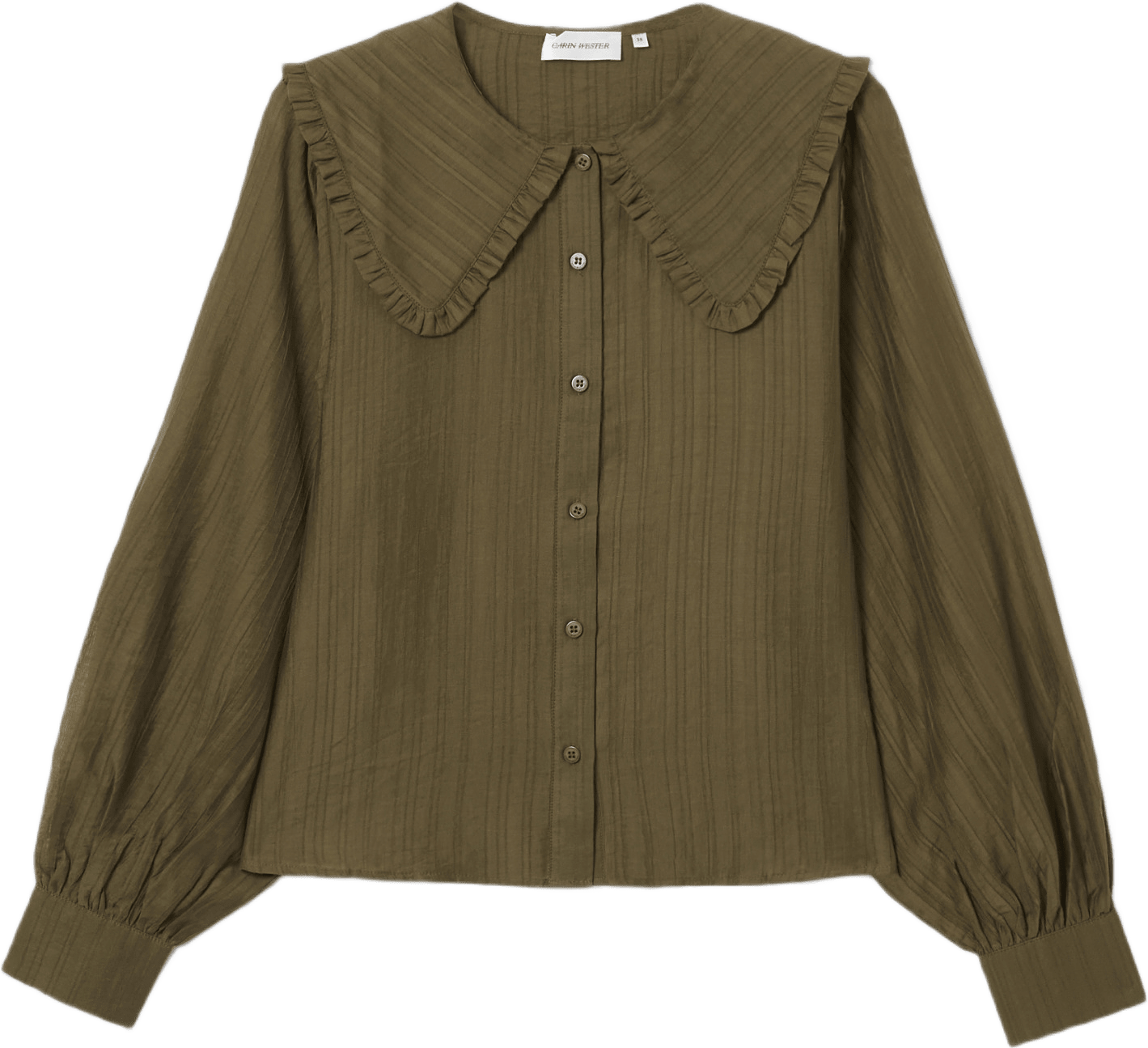 Blus med volangkrage ANELLA