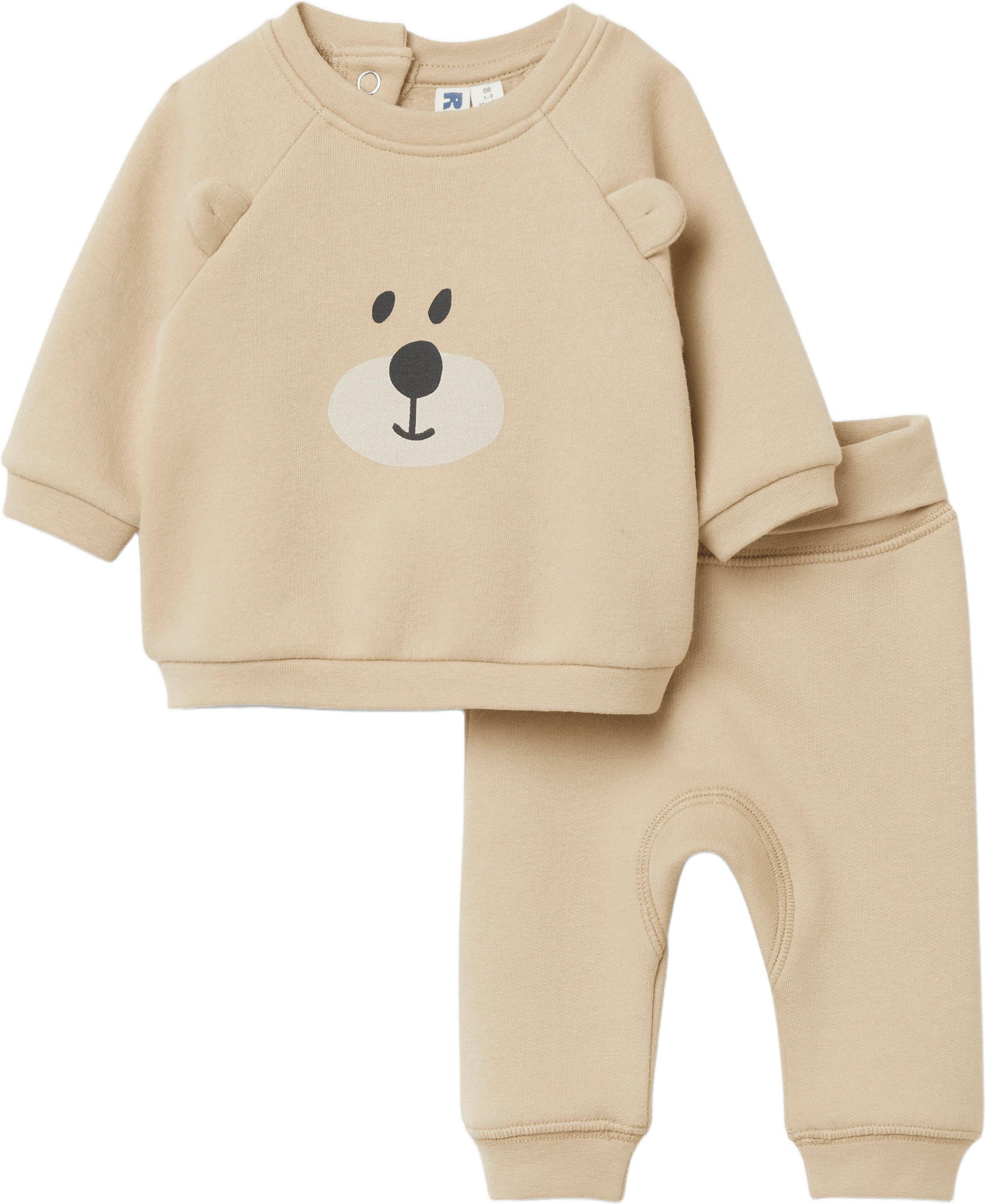 Sweatshirt-set STAMPE, från RIKIKI, i färgen Bear Brown.