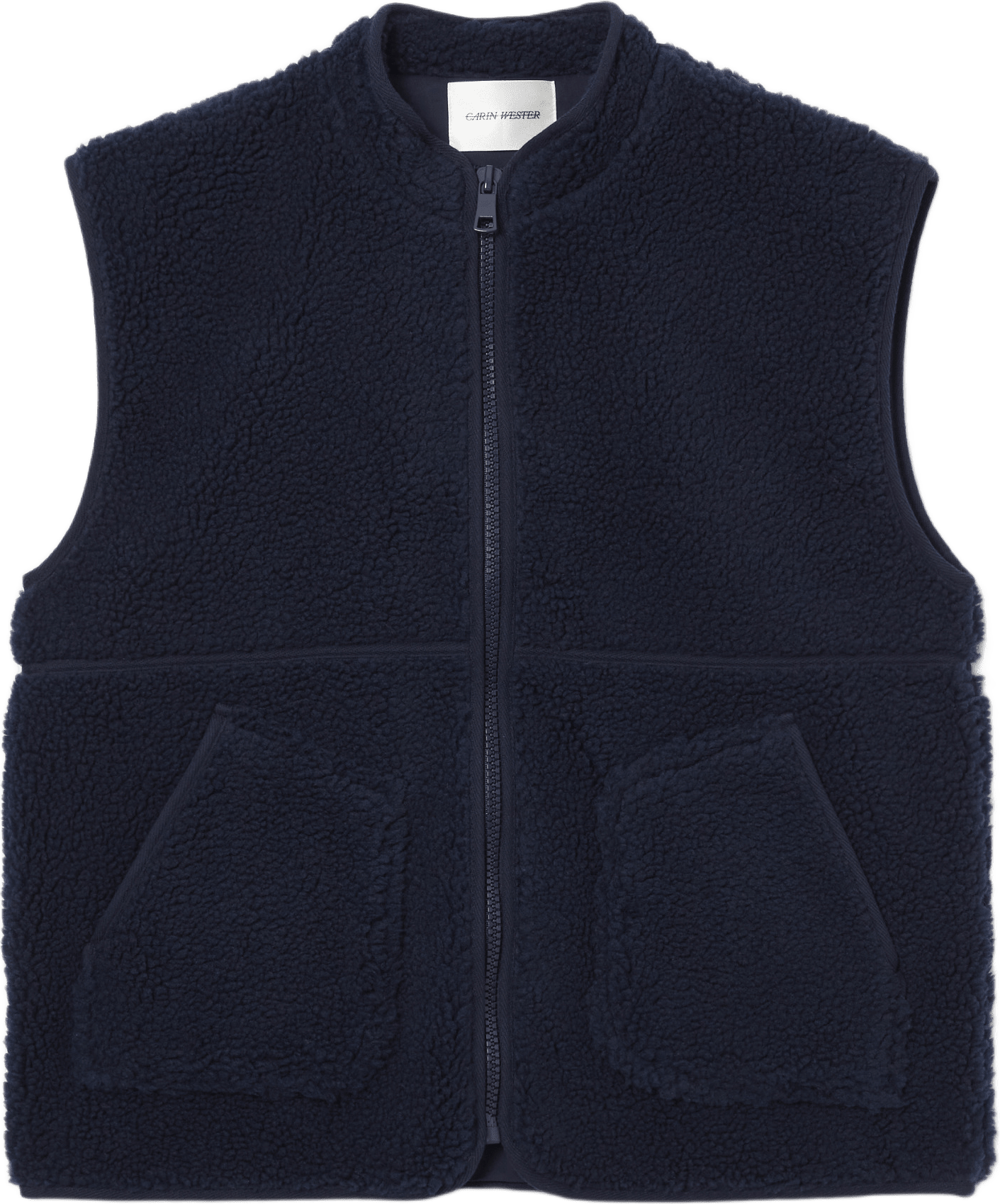 Fleeceväst JUNO, från Carin Wester, i färgen Navy.