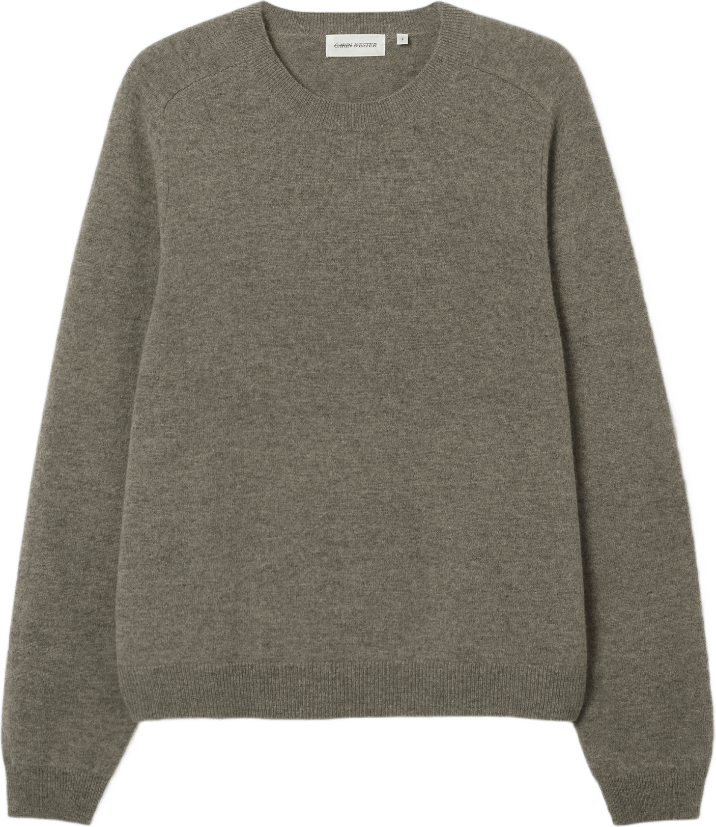 Stickad ulltröja EBBA, från Carin Wester, i färgen Mole Mel1.