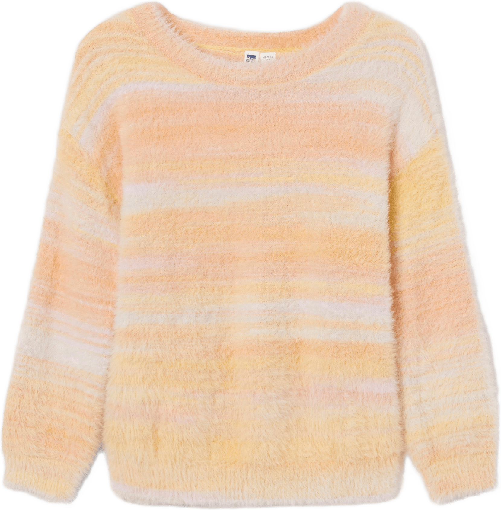 Lurvig tröja ELLEN, från RIKIKI, i färgen Gradient Stripe.