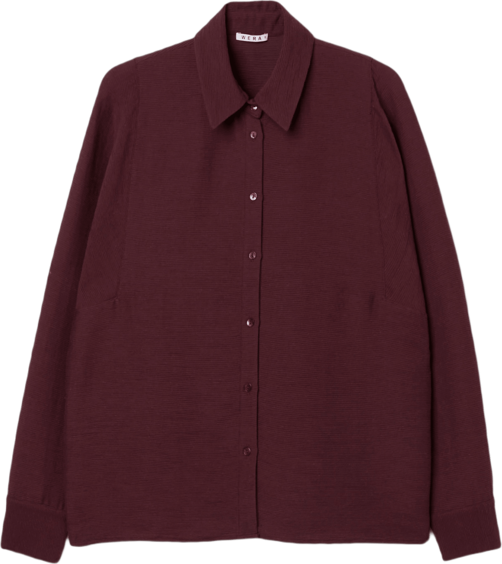 Vid blus KELLY, från Wera, i färgen Wine.