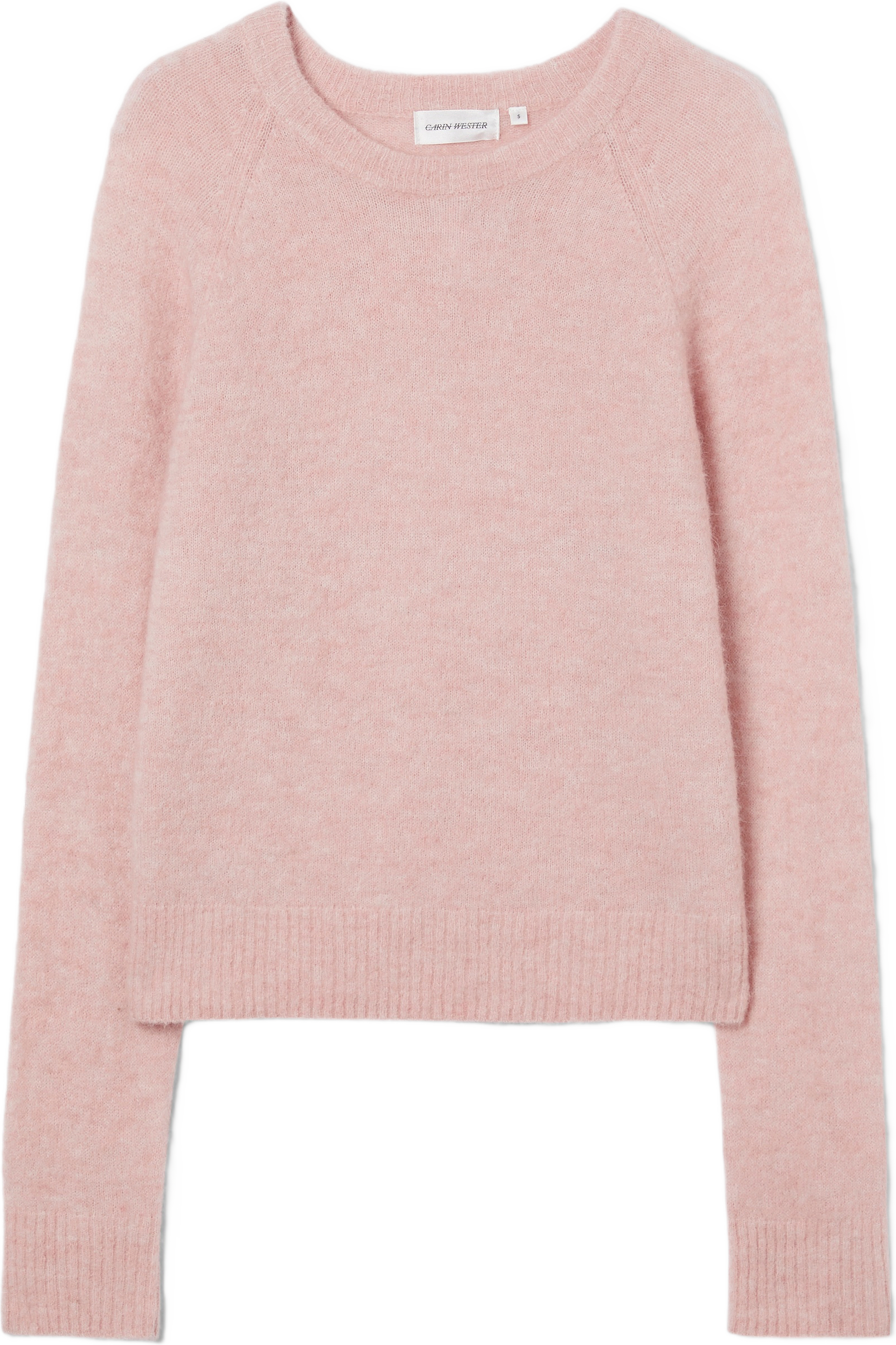 Stickad jumper ESTELLE, från Carin Wester, i färgen Light Pink.