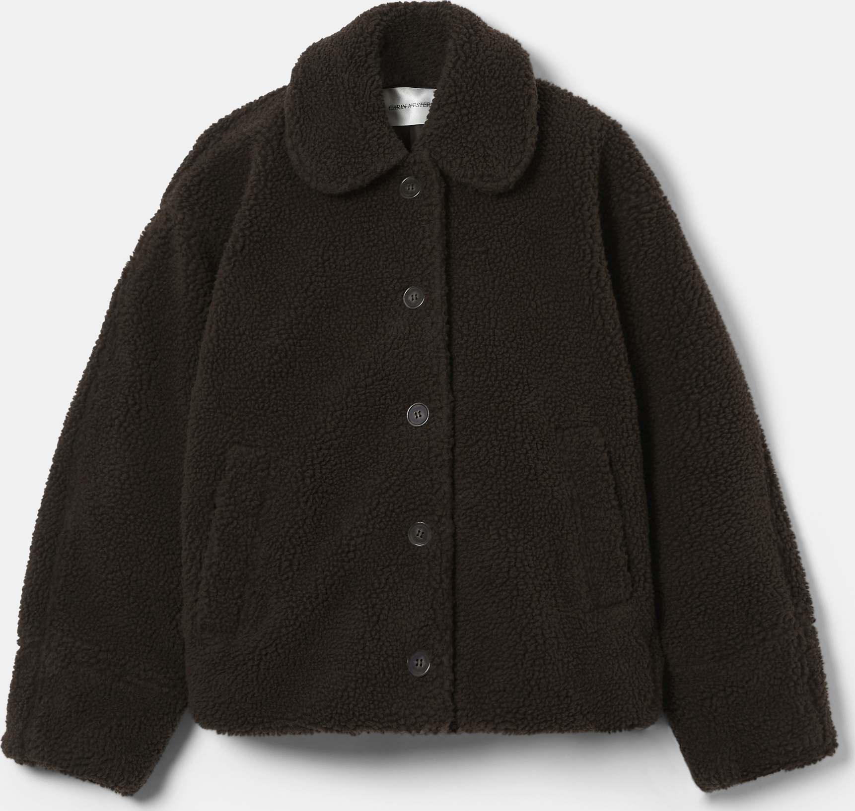 Fleecejacka BONDY, från Carin Wester, i färgen Dark Brown.