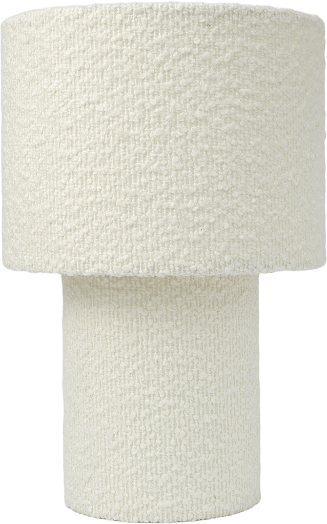 Bordslampa HANNE bouclé, från Åhléns Home, i färgen Beige.