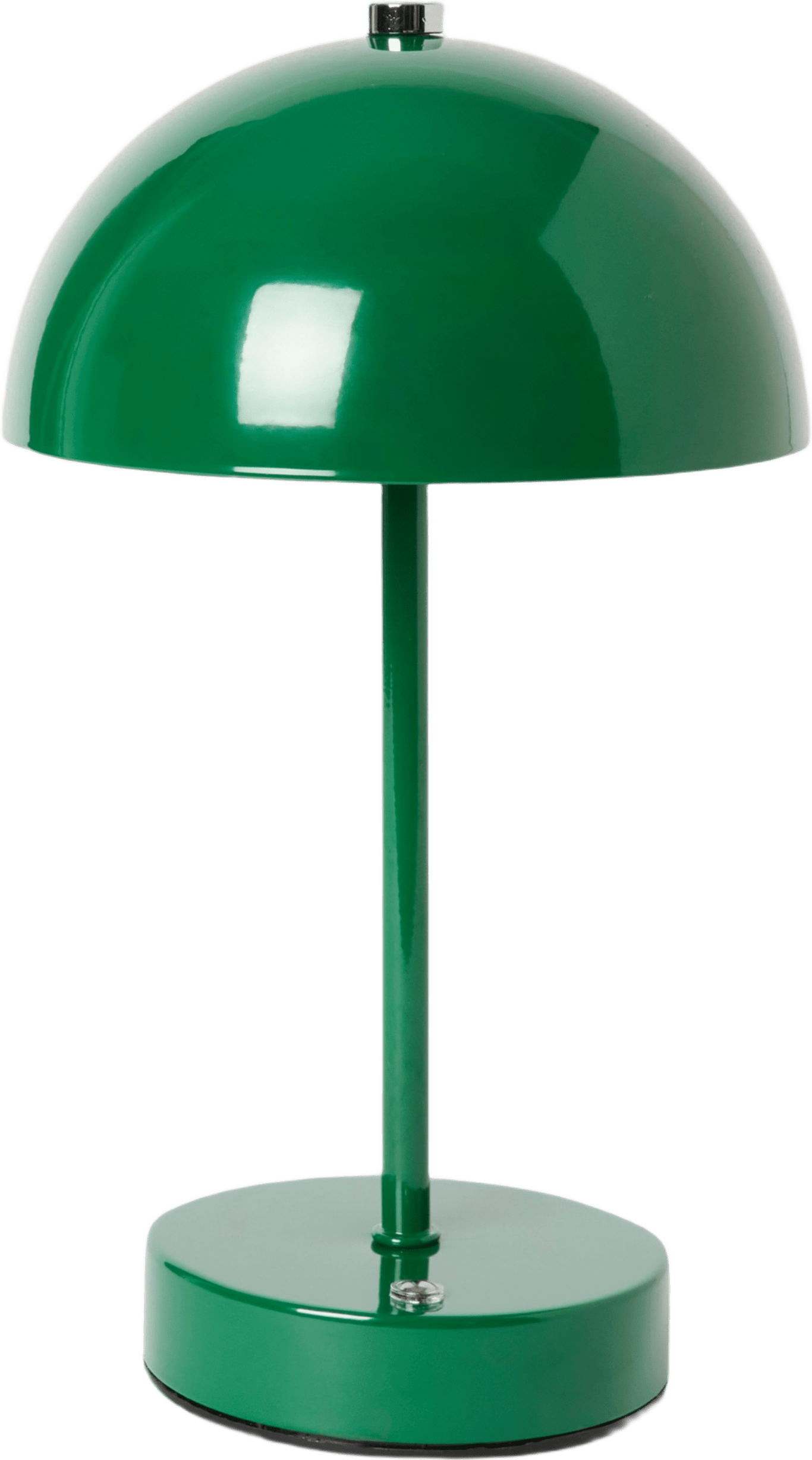 Uppladdningsbar dimbar bordslampa LOVA, från Åhléns Home, i färgen Strong Green.