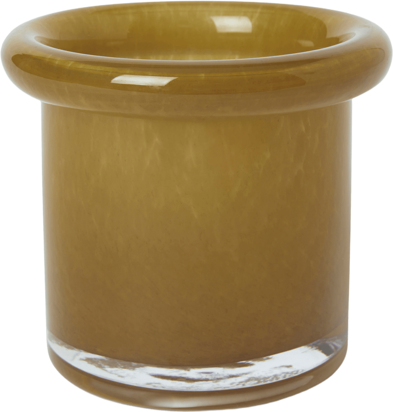 Ljuslykta NOVA 9 cm, från Åhléns Home, i färgen Amber.