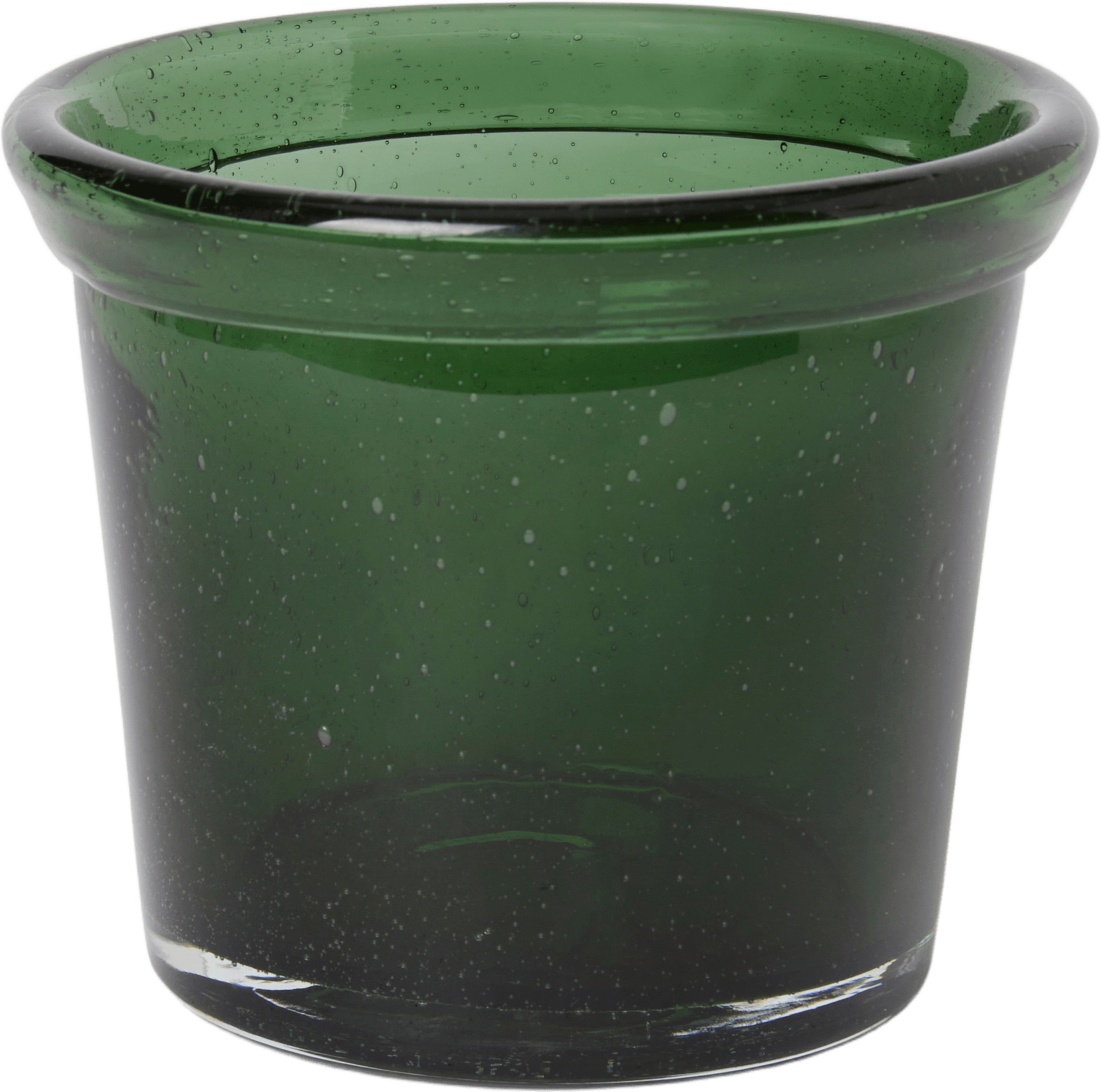 Kruka i glas 14 cm, från Åhléns Home, i färgen Green.