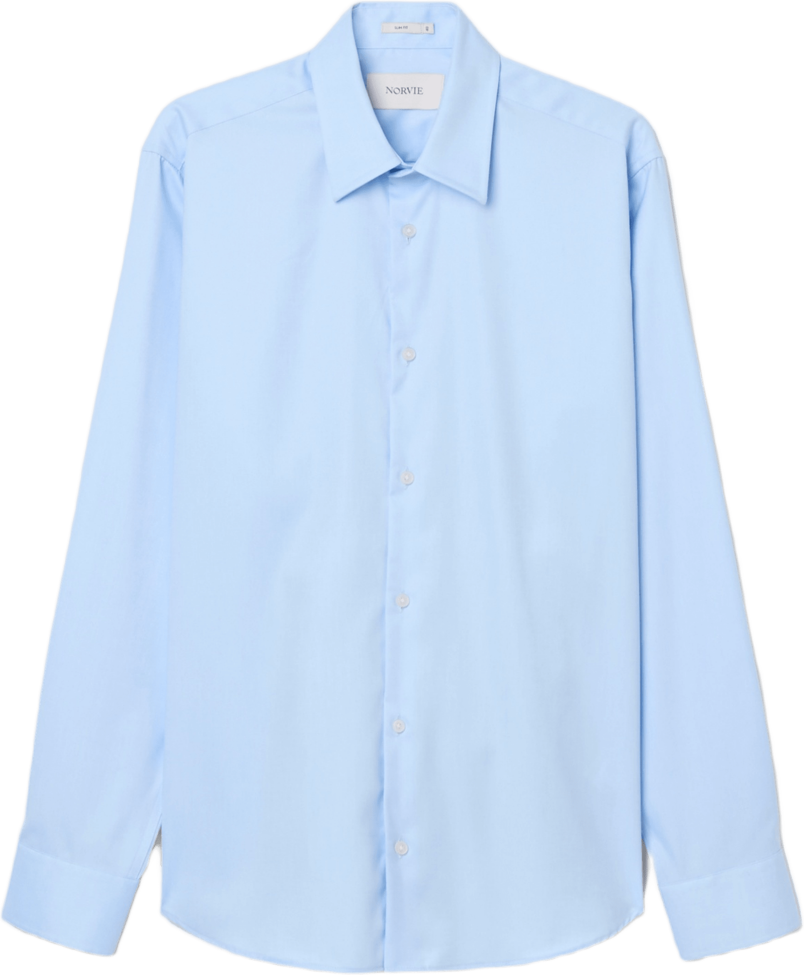 Twillvävd skjorta SIMON slim fit, från NORVIE, i färgen Light Blue.